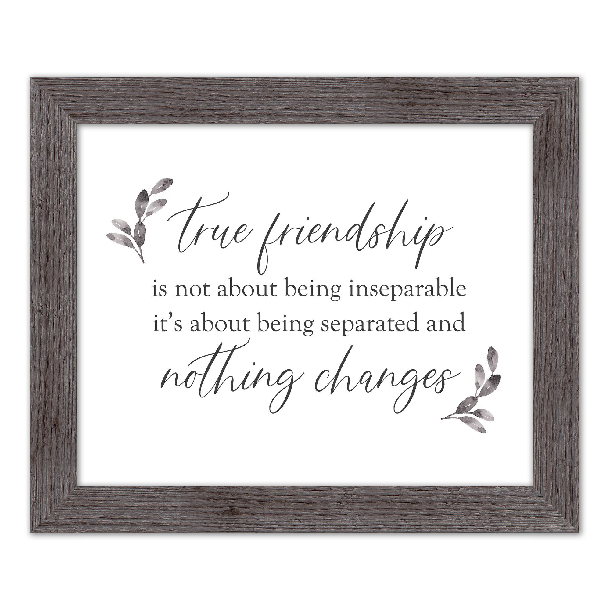True Friendships Never Change Western Framed Print